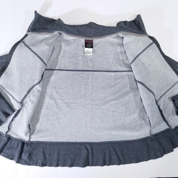 Champion Grey Zip-up Sweatshirt w/ Pockets - Picture 8 of 12